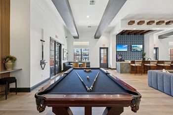 Exclusive resident lounge with billiards